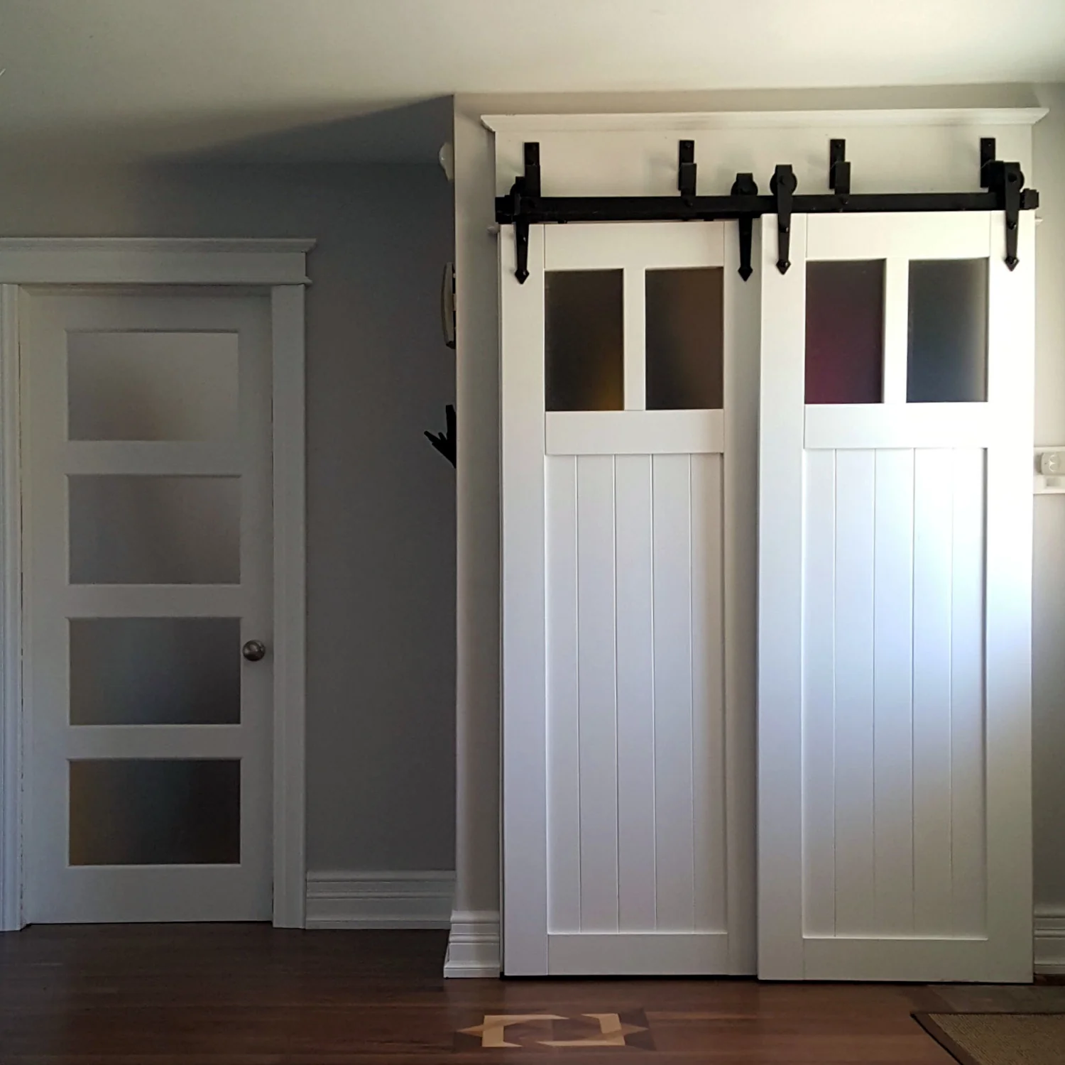 Craftsman Barn Door with windows - Image 3