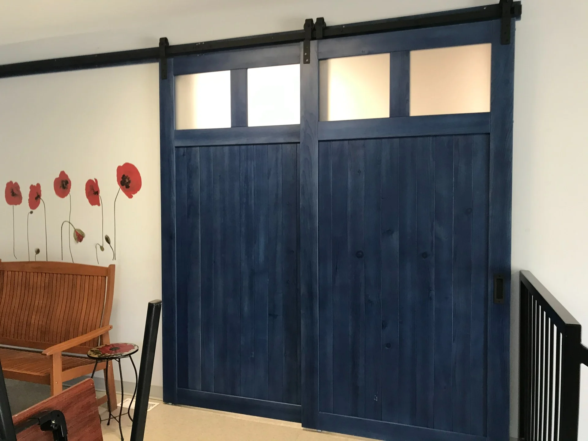 Craftsman Barn Door with windows - Image 4