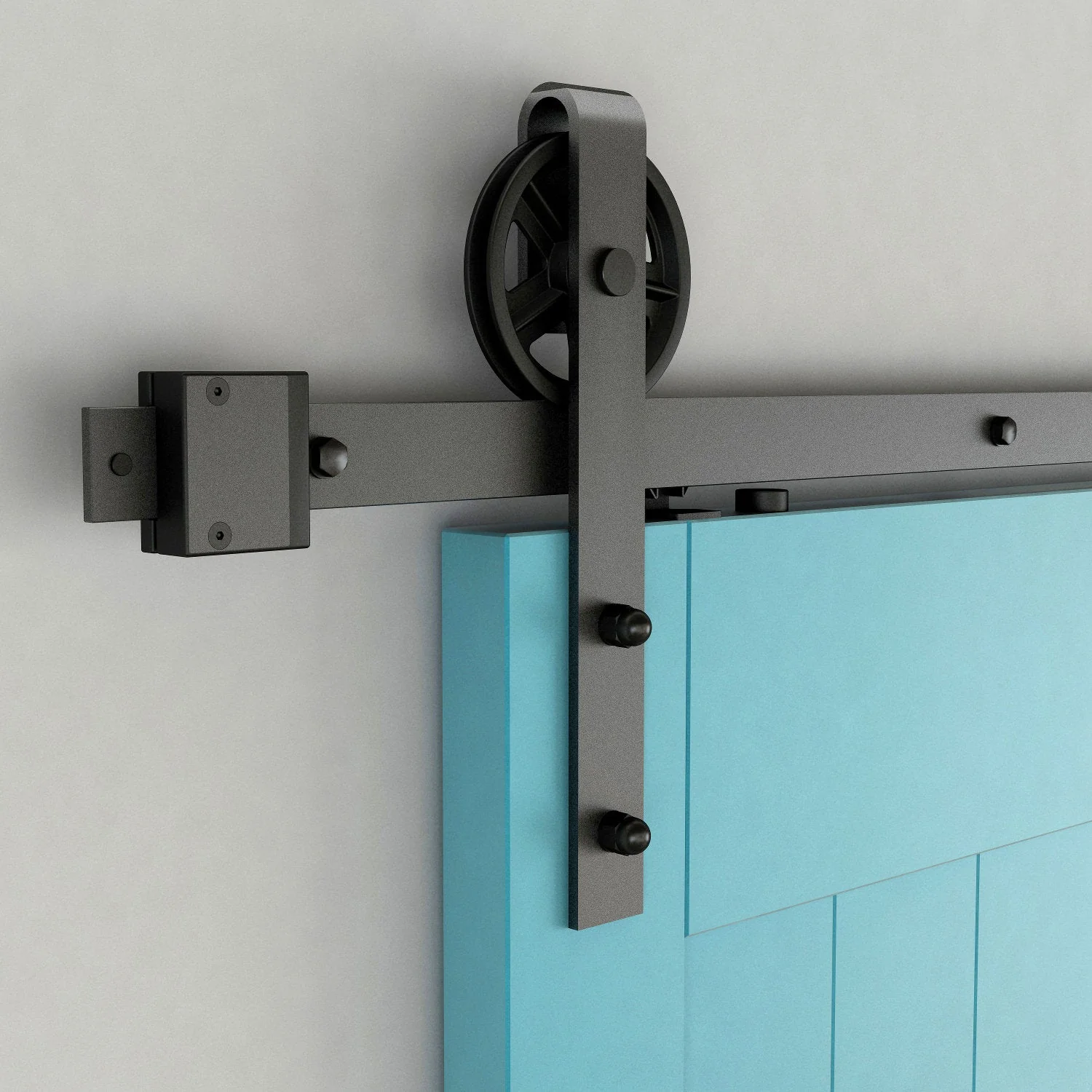 Big Wheel Barn Door Hardware with Soft Close Technology